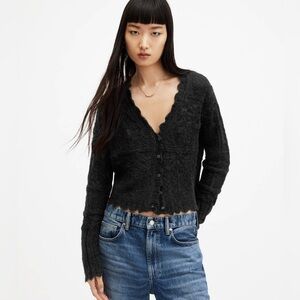 Allsaints Vanessa Scalloped Edge Cardigan